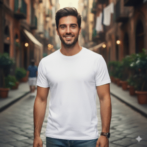 Remera básica para estampado